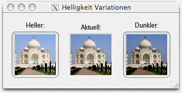 Farbhelligkeitseigenschaften für das Filter Filterpaket